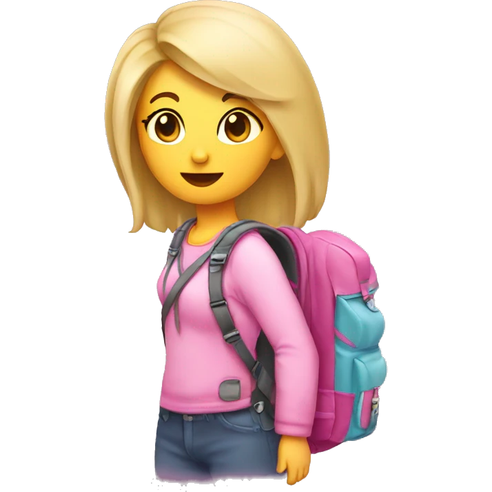 Girly backpack emoji