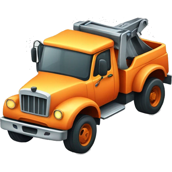 Tow truck and car emoji