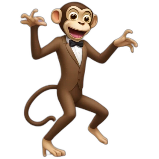Mr Bean dancing dance monkey emoji