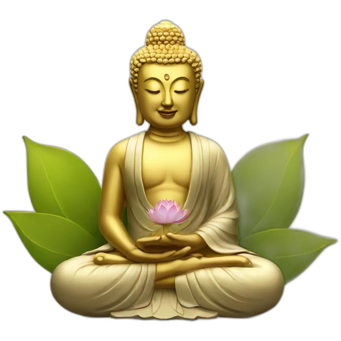 buddha model lotus emoji