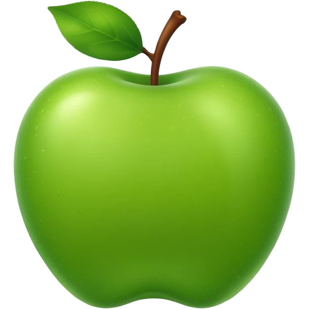 Green apple emoji