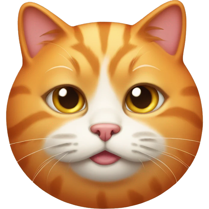 Orange fat cat emoji