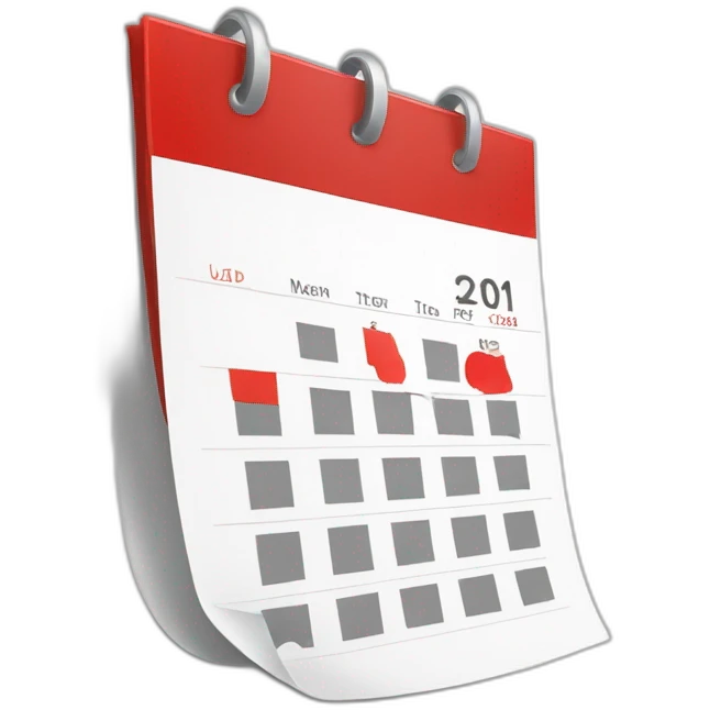 Missed deadline showing calendar and something red emoji