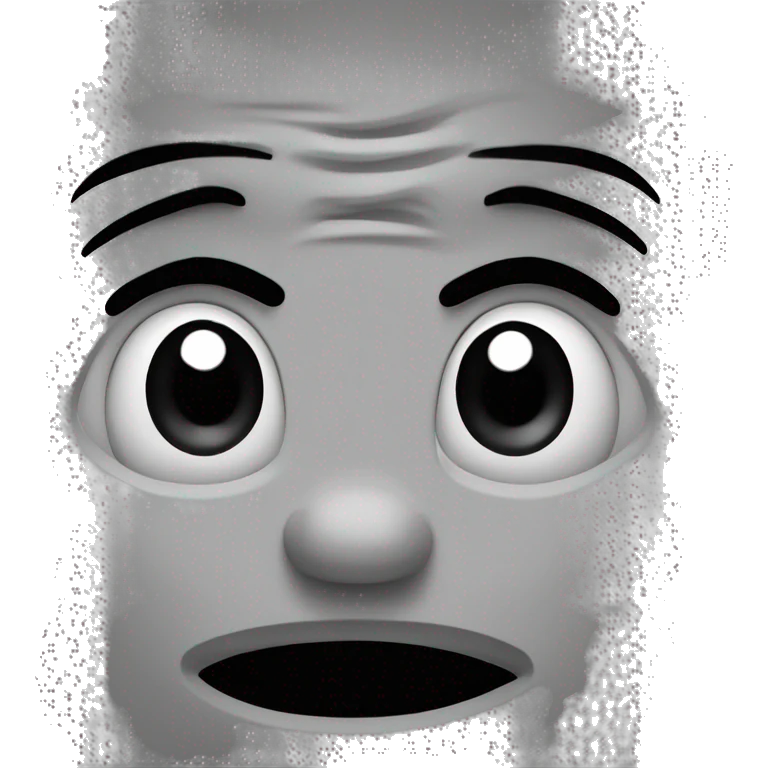 Angry, shy face ￼ emoji