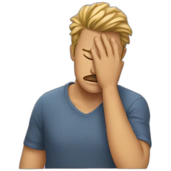 person facepalm emoji