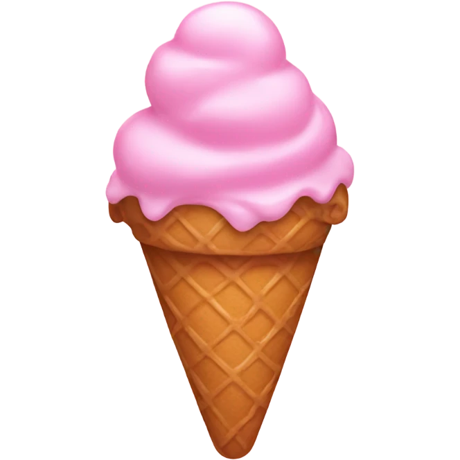 Ice cream pink emoji