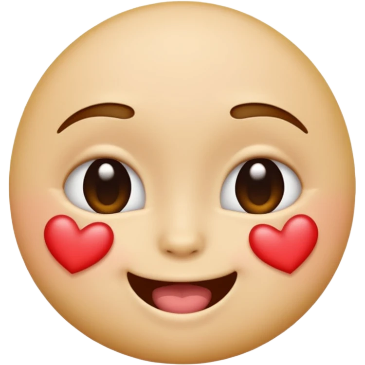 A single emoji that's feeling extreme happiness. Blushing and feeling in love. Grinning and smiling and making a kissy face. Something sweet and perfect to send to someone you love. Not a familiar love something deep and profound. Something unique. emoji