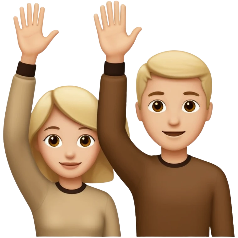 Two feet high fiving  emoji