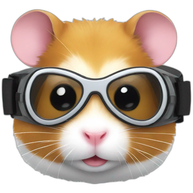 hamster wearing goggles emoji