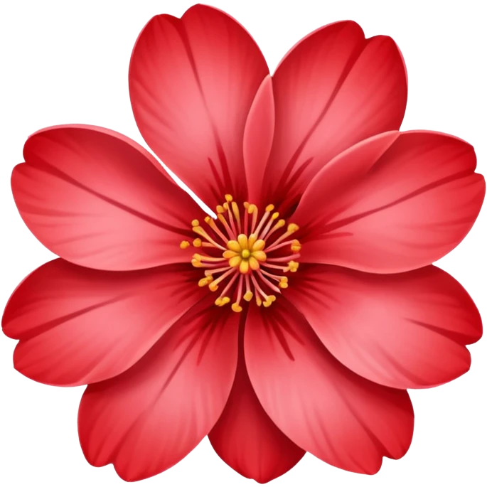 red sakura flower emoji