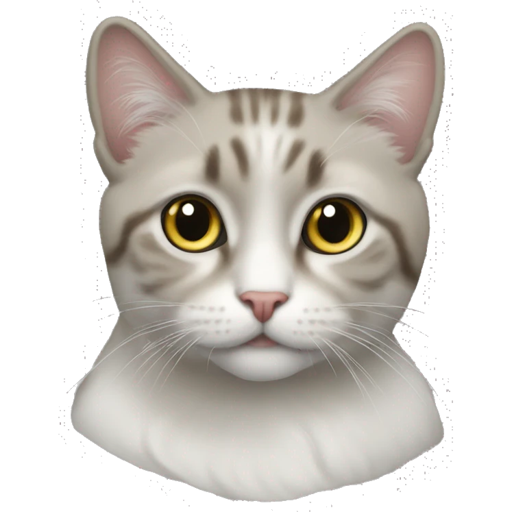 Белая кошка  emoji