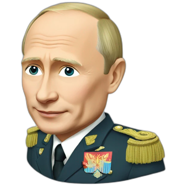 Vladimir Putin in love emoji