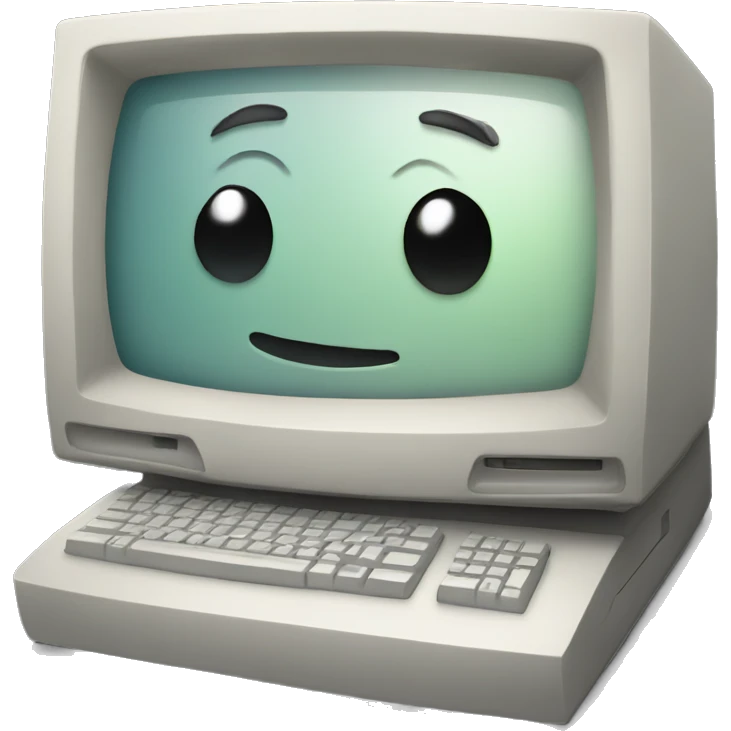 a old broken computer emoji