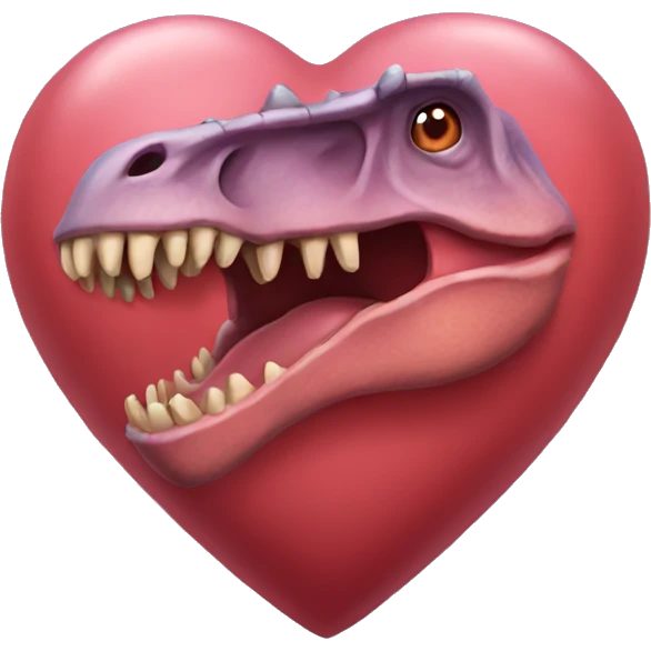 Dinosaur heart emoji