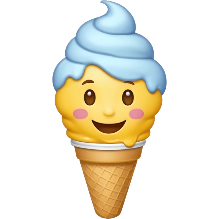 emoji eating icecream emoji