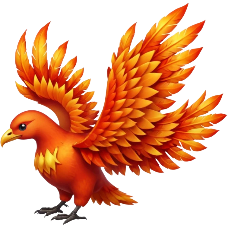 Pokemon legendary laranja and red crystal moltres emoji