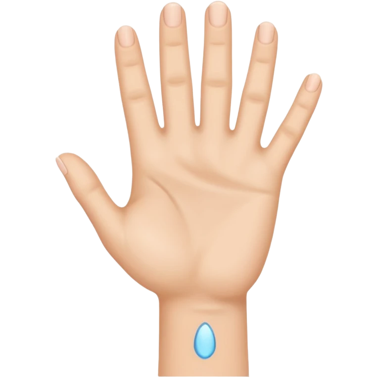 hello hand emoji