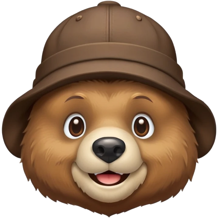Bear in docker hat emoji