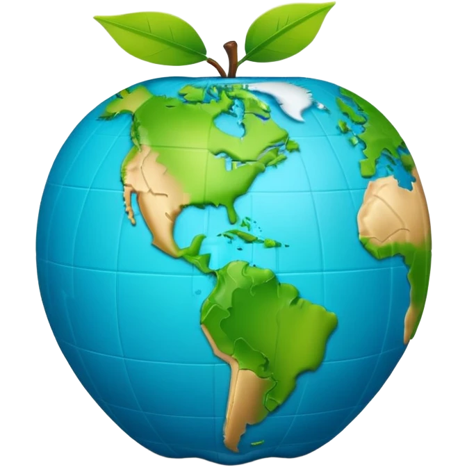 3D globe in Apple emoji style, Germany clearly marked in Europe, green arrow pointing from Germany to USA in North America, word 'VPN' in modern bold sans-serif font, smooth gradients, soft shadows, realistic 3D look, no other text, suitable for Instagram Reel emoji