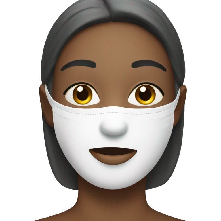 face mask skincare product  emoji