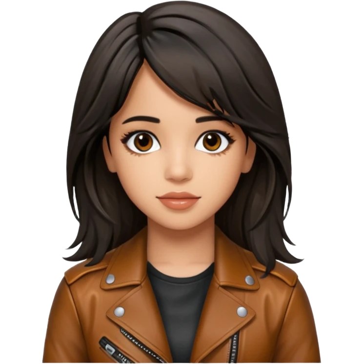 camila cabello wear leather jacket emoji