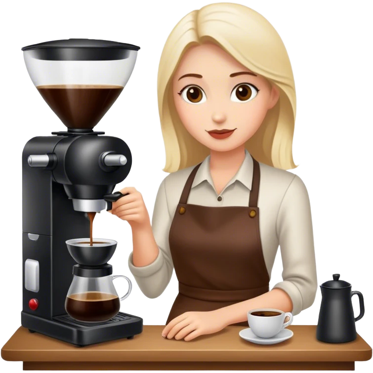 designer make coffee. emoji