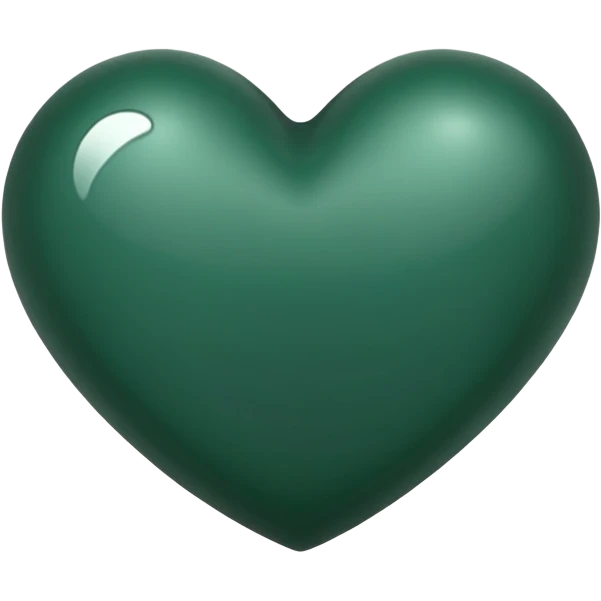 dark green heart emoji