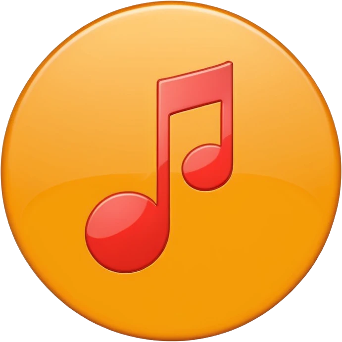 music note icon surrounded by a circle with a plus emoji