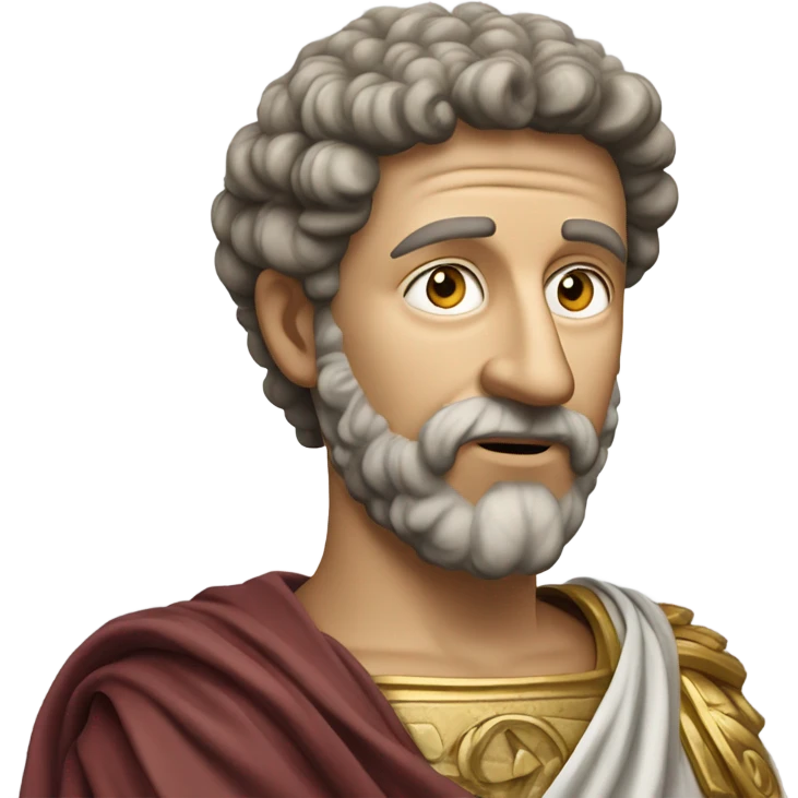 marcus aurelius on the phone emoji