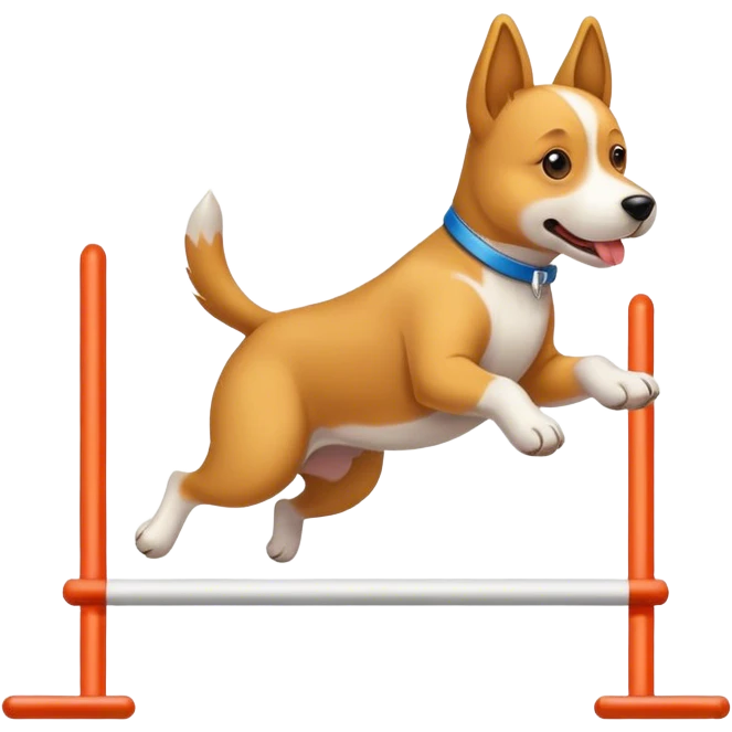 Dog agility emoji