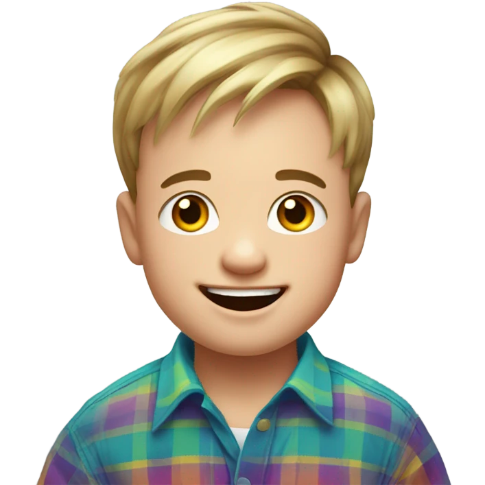 Down syndrome boy emoji