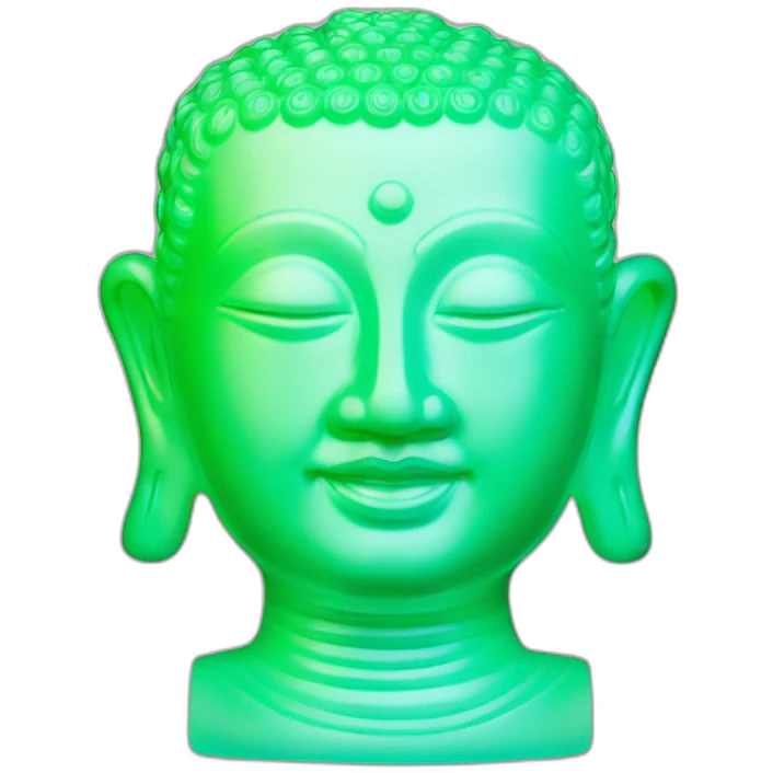 Bouddha uranium glass emoji
