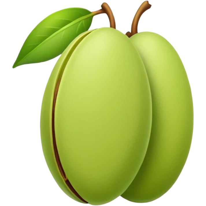 Green pistachio color iPhone 16 pro emoji