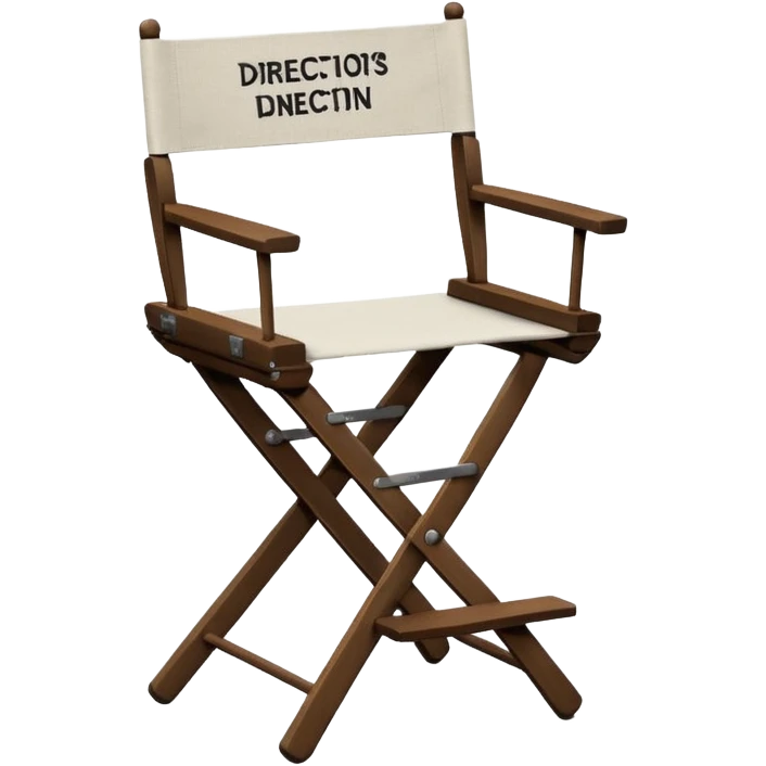 driector chair, wite director name on it emoji