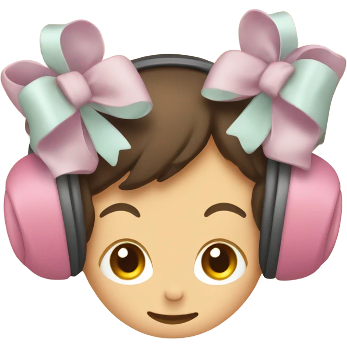 Earmuffs with bows emoji