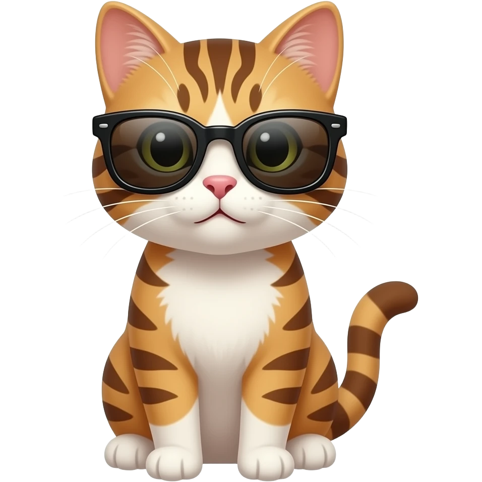 Cat wearing sunglasses emoji