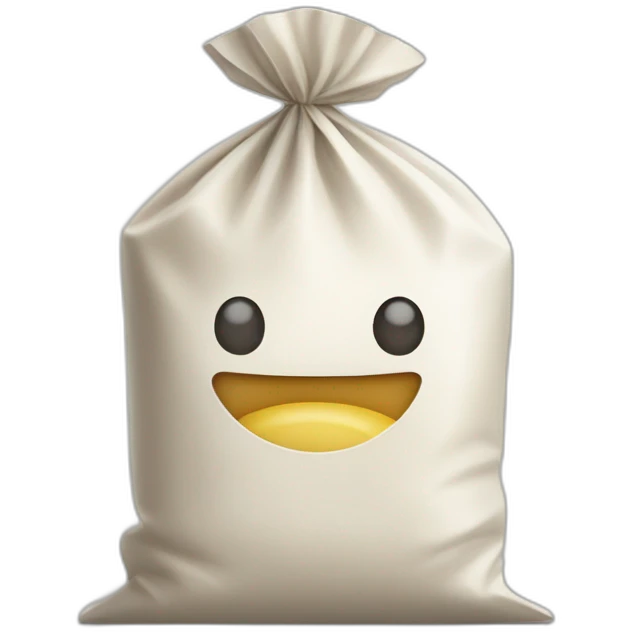 Sandwich bag with flour in it emoji