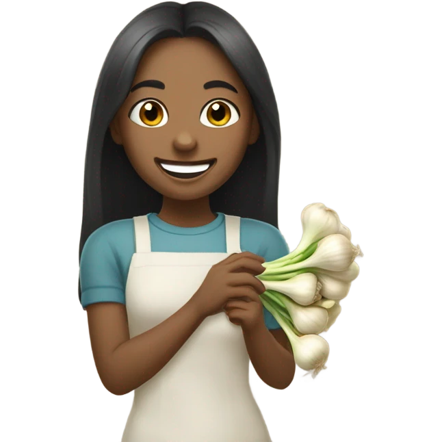 Girl garlic emoji