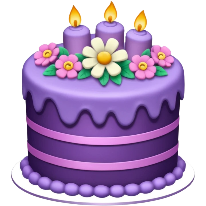 Purple cake emoji
