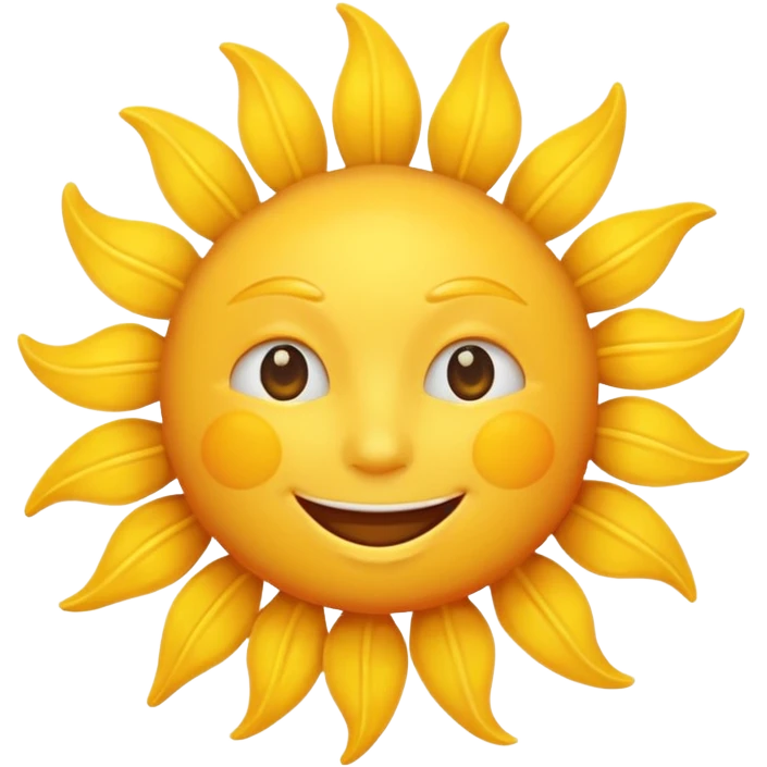 smiling sun emoji emoji