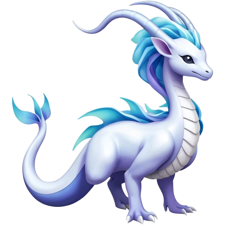 lugia-dragonair-suicune-hybrid, full body emoji