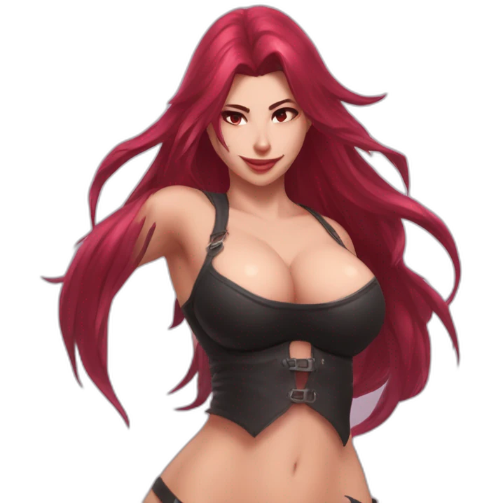Katarina posing cover nipples sfw emoji
