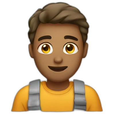 guy working in a macbook emoji