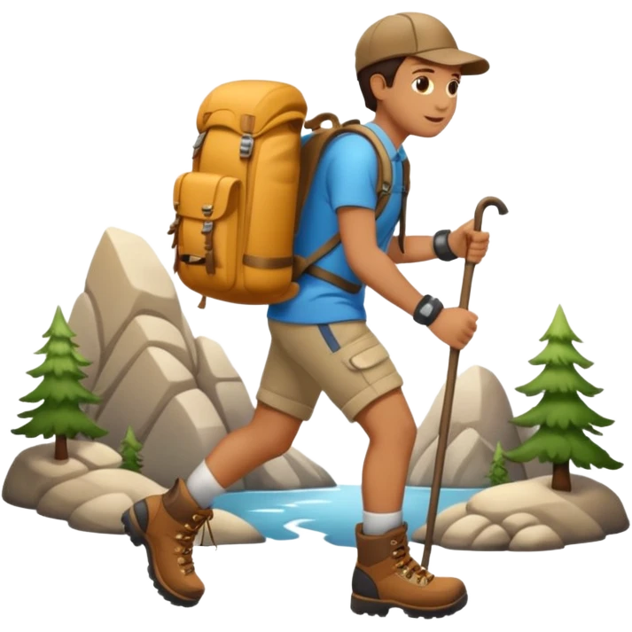 Hiking emoji