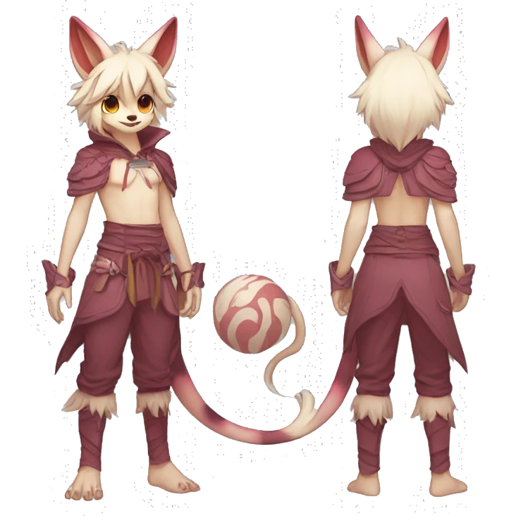 Anthro cool cute kawaii LiLaiRa-Vernid-Fakémon Full Body emoji