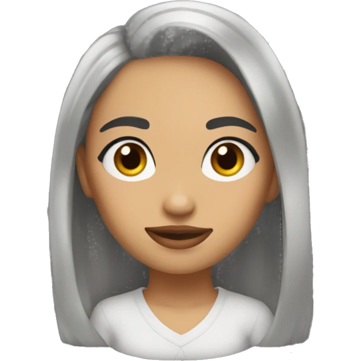 chica morena emoji