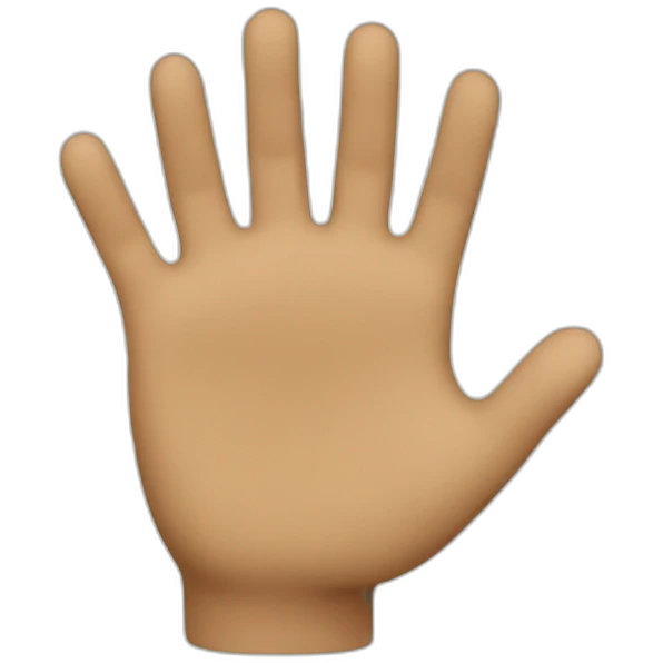 Waving emoji