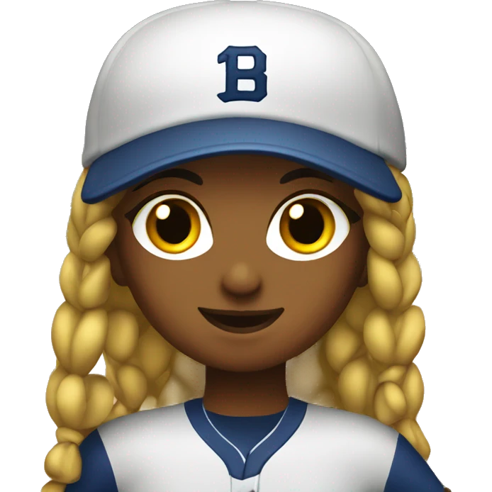Softball girl emoji