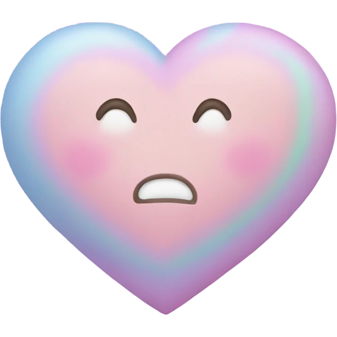 Pastel heart emoji