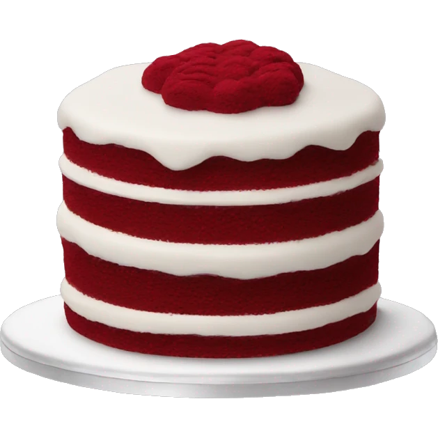 Red velvet cake emoji